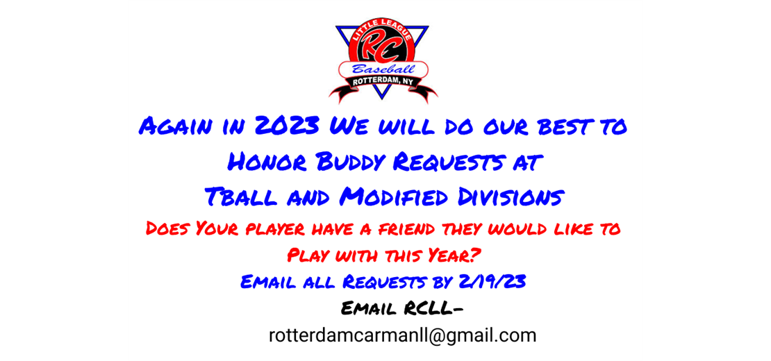 2023 RCLL Buddy Requests